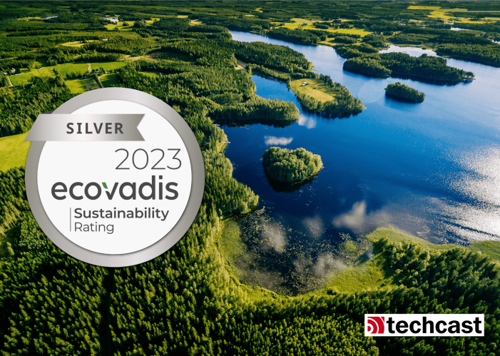 Techcast erhält Silber-Medaille von EcoVadis für Nachhaltigkeitsleistungen Techcast erhält Silber-Medaille von EcoVadis für Nachhaltigkeitsleistungen