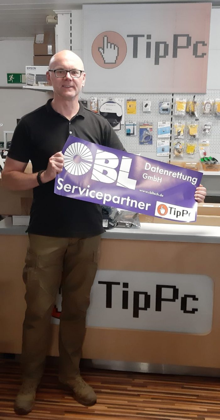 Ostwestfälische Anlaufstelle bei Datenverlust –  TipPc Computer in Paderborn ist  Service-Partner von CBL Datenrettung