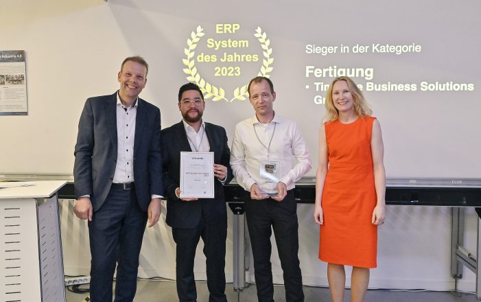 TimeLine: Auszeichnung zum “ERP-System des Jahres 2023“
