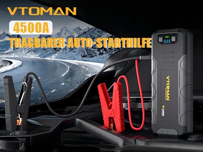 VTOMAN V4500 Starthilfe Power-Pack: Der ultimative Begleiter für unterwegs.