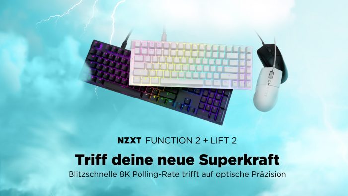 NZXT kündigt seine neuen Function 2-Tastaturen und Lift 2-Mäuse an NZXT kündigt seine neuen Function 2-Tastaturen und Lift 2-Mäuse an