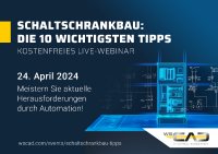 Webinar-Einladung: Im Schaltanlagenbau Zeit und Kosten sparen