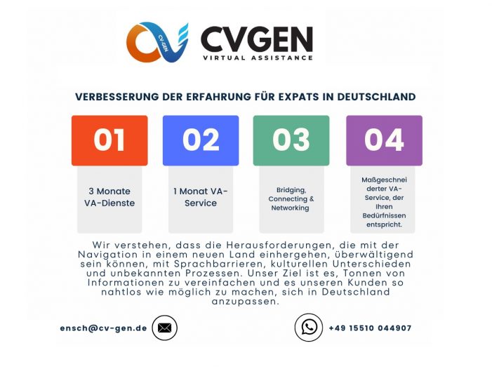 CVGEN: Verbesserung der Erfahrung für Expats in Deutschland CVGEN: Verbesserung der Erfahrung für Expats in Deutschland