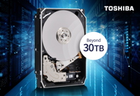 Toshiba präsentiert Nearline-HDDs mit über 30 TB Kapazität