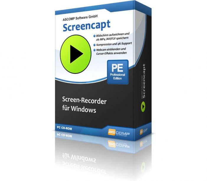 ASCOMP stellt Screencapt vor: Leistungsstarke Windows-Software für Bildschirmaufzeichnungen