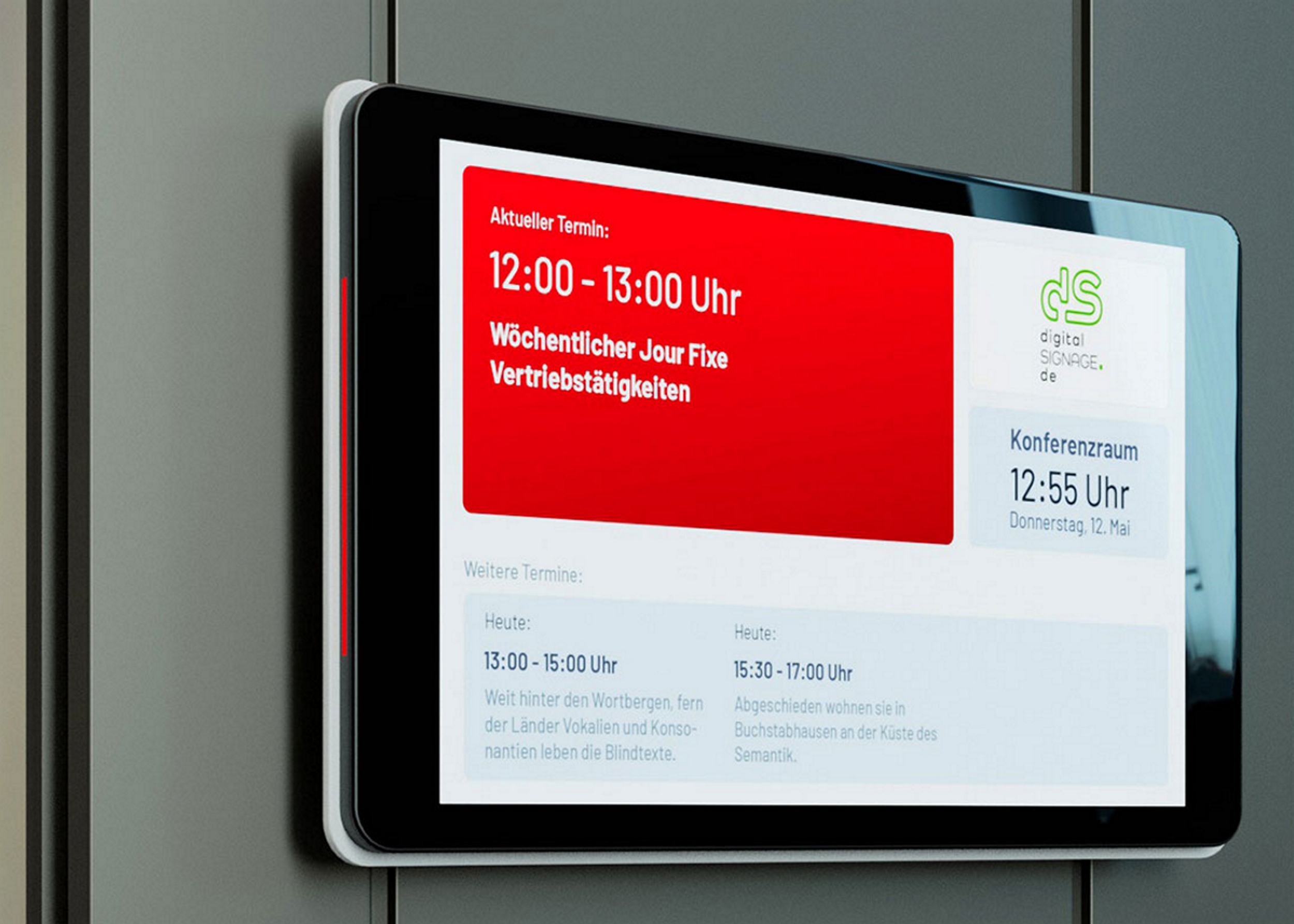 Elektronische Türschilder zur Optimierung der Raumnutzung Elektronische Türschilder zur Optimierung der Raumnutzung