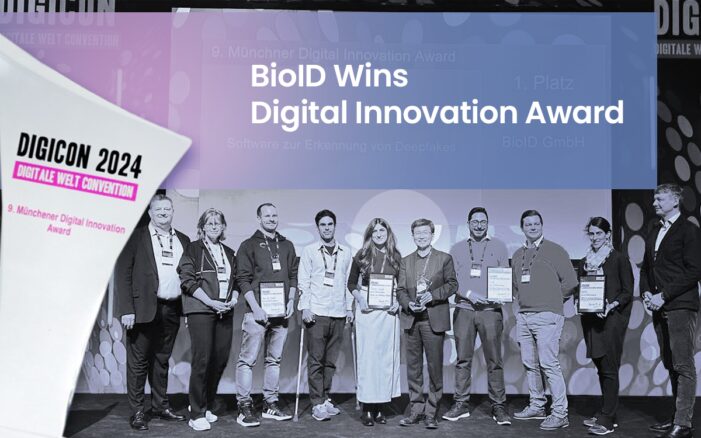 BioIDs Deepfake Detection Technologie gewinnt den 9. München Digital Innovation Award auf der DIGICON 2024