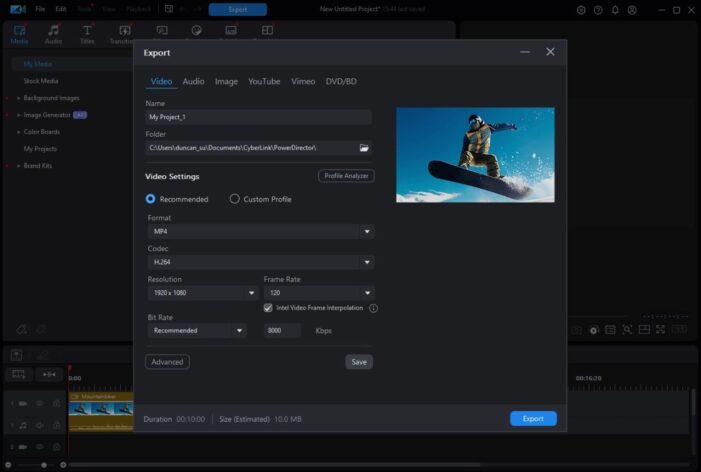 CyberLink und Intel präsentieren On-Device Bildraten-Interpolation für flüssigere Videos mit PowerDirector