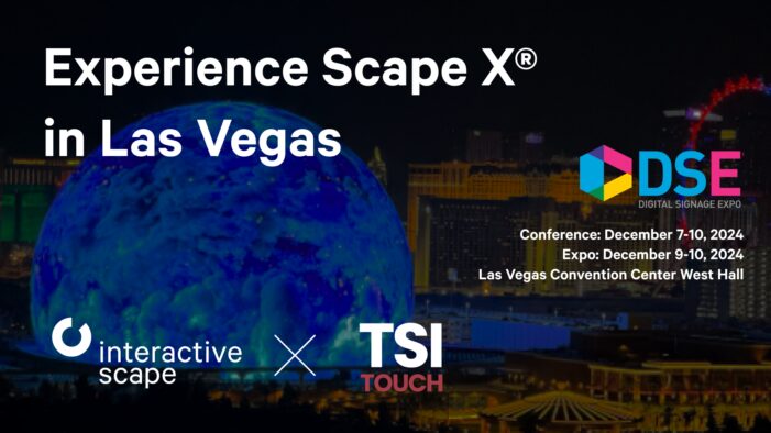 Interactive Scape und TSI Touch stellen neues interaktives Display auf der DSE 2024 in Las Vegas vor