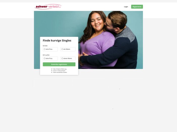 Liebe in allen Kurven: schwer-verliebt.de startet als Singlebörse für mollige Menschen und ihre Verehrer