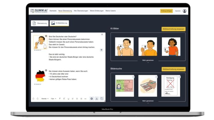 SUMM AI launcht erste KI-gestützte Bildgenerierung für  Leichte Sprache