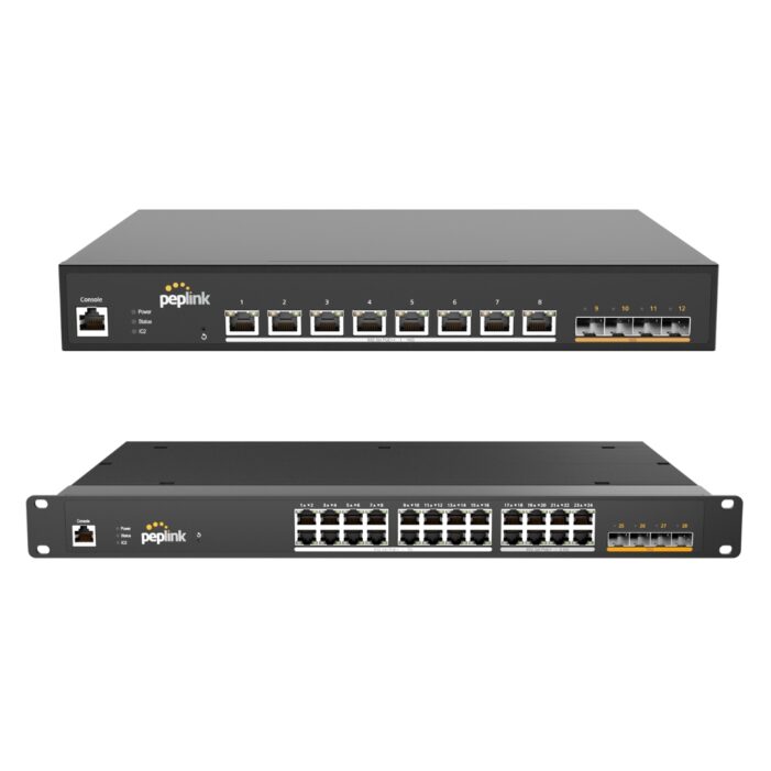 Vitel nimmt zwei neue Modelle der PoE-Switches von Peplink in Sortiment auf