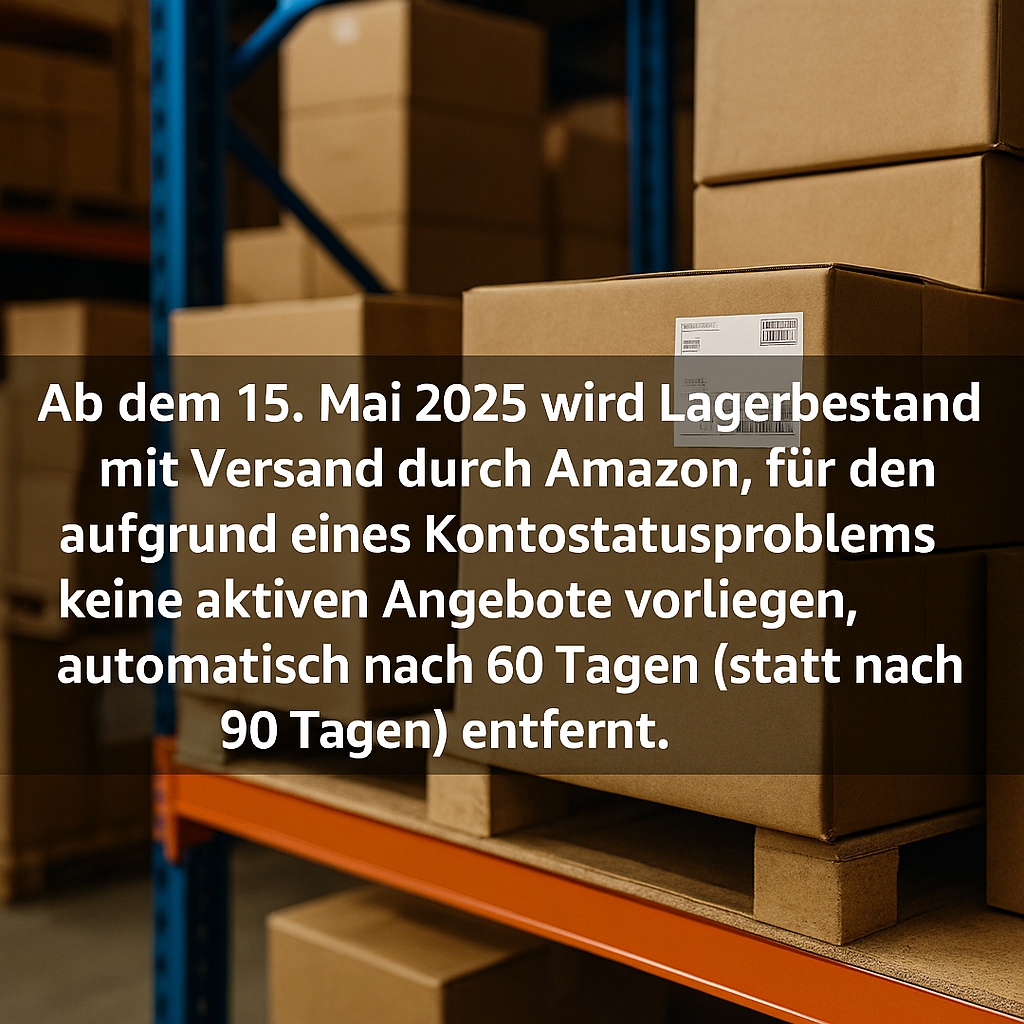 Amazon FBA: Lagerentfernung jetzt nach 60 Amazon FBA: Lagerentfernung jetzt nach 60