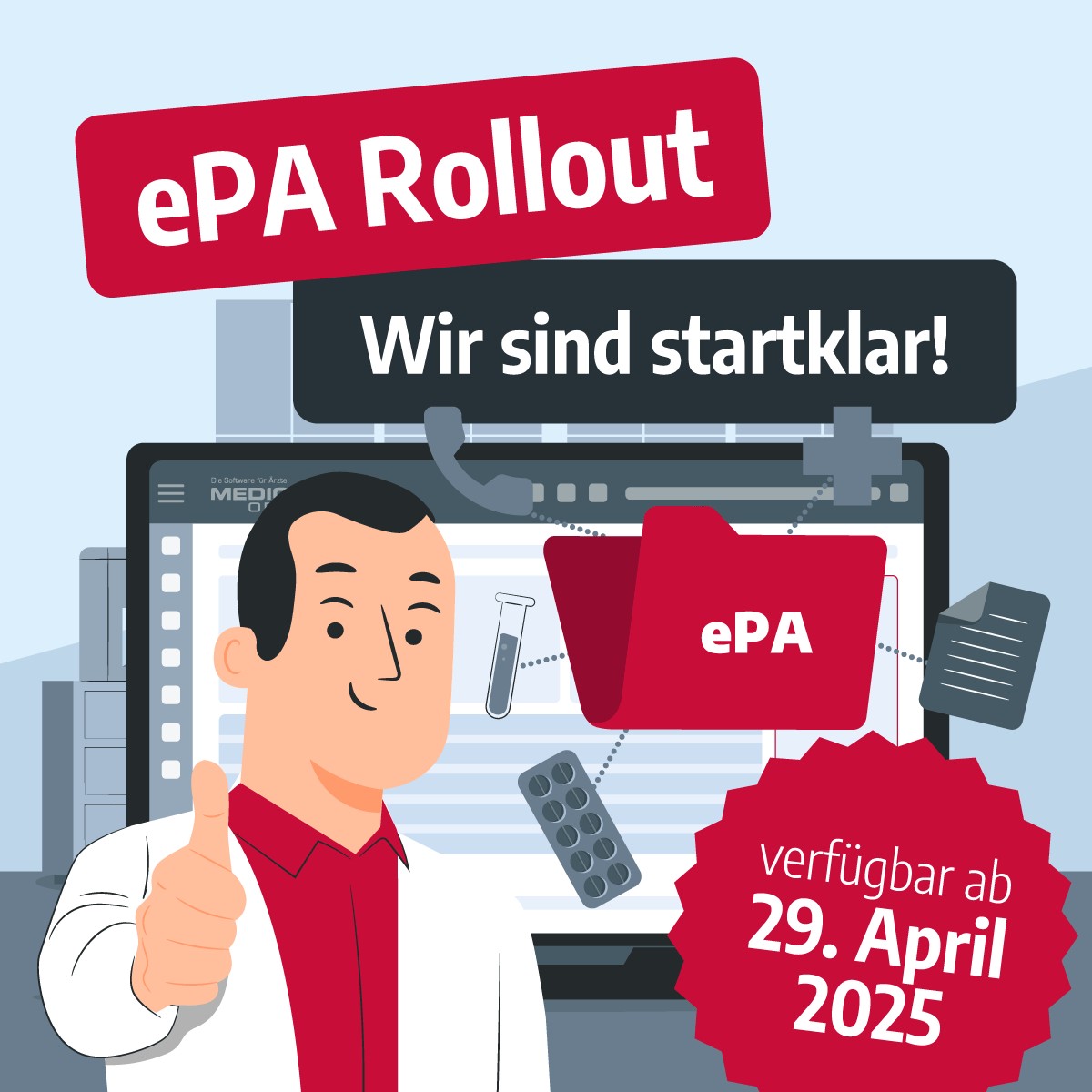 Start der ePA für alle: INDAMED ist mit MEDICAL OFFICE bereit für den bundesweiten Rollout Start der ePA für alle: INDAMED ist mit MEDICAL OFFICE bereit für den bundesweiten Rollout