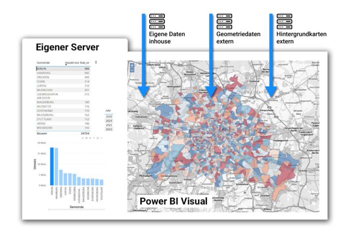 Power BI Visual für Gebietsplanung und Verkaufsorganisation: Neu von WIGeoGIS!