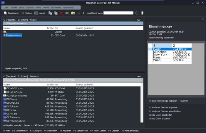 Operation Center 2025 Premium ist erschienen