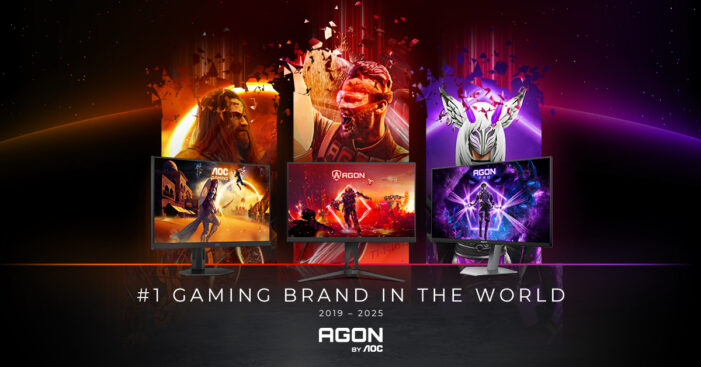 AGON by AOC zum sechsten Mal in Folge weltweite Nr. 1 der Gaming-Monitormarken