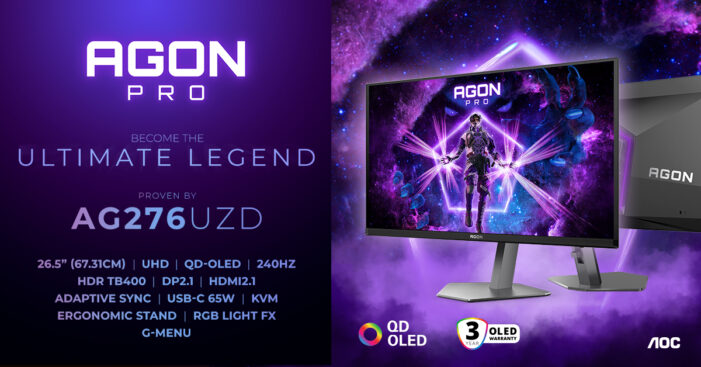AGON PRO AG276UZD: 4K bei 240 Hz