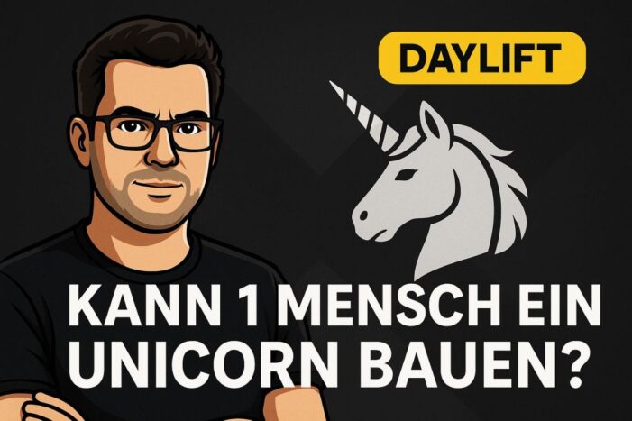 „Ein Mensch. Eine KI. Ein Unicorn?“ – Damian Gorzkulla startet Selbstexperiment mit KI-Plattform daylift.io