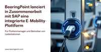 BearingPoint bringt in Zusammenarbeit mit SAP eine integrierte E-Mobility-Plattform für Flottenmanager und Betreiber von Ladestationen auf den Markt
