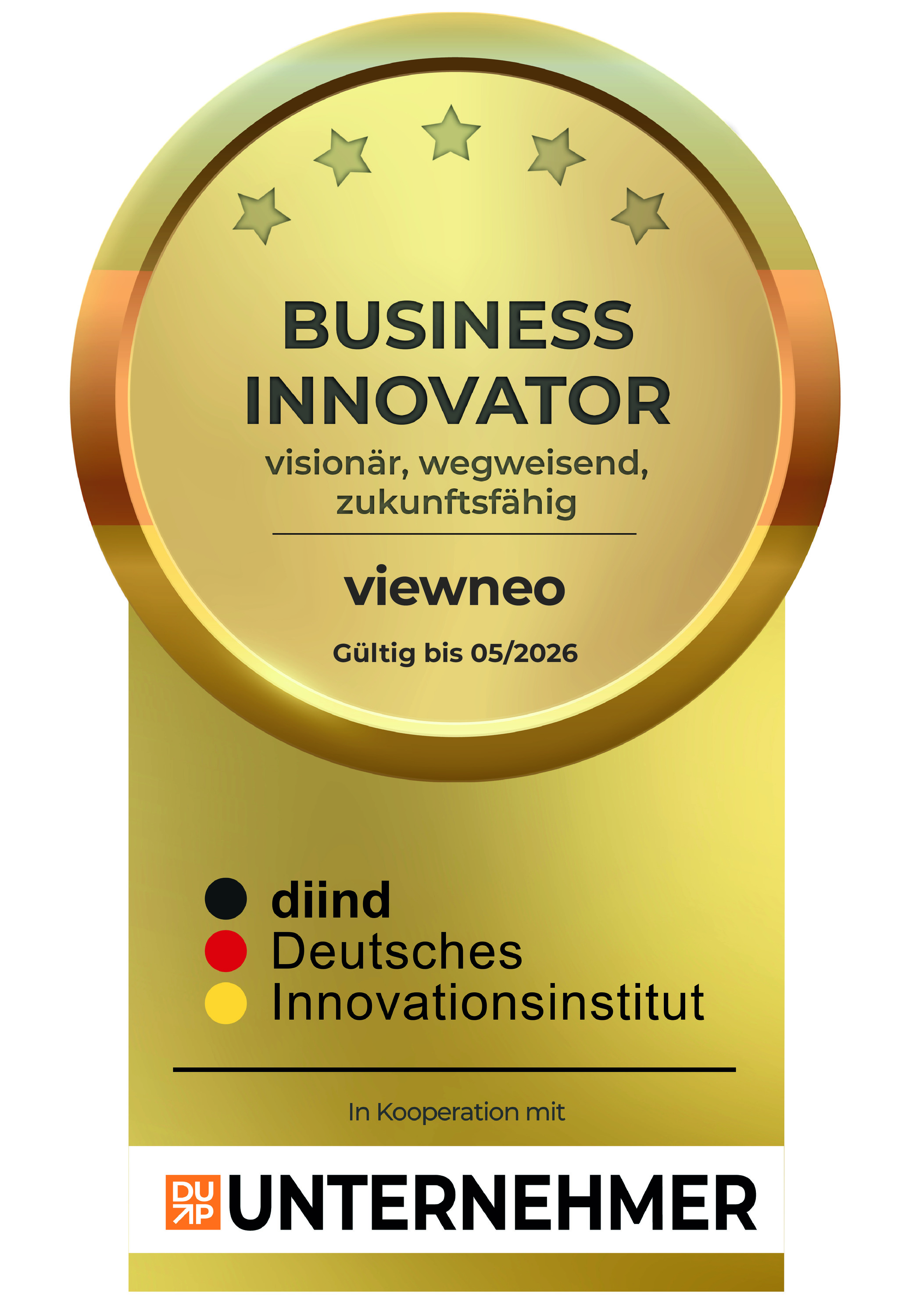 viewneo erhält Auszeichnung als „Business Innovator 2025“ viewneo erhält Auszeichnung als „Business Innovator 2025“
