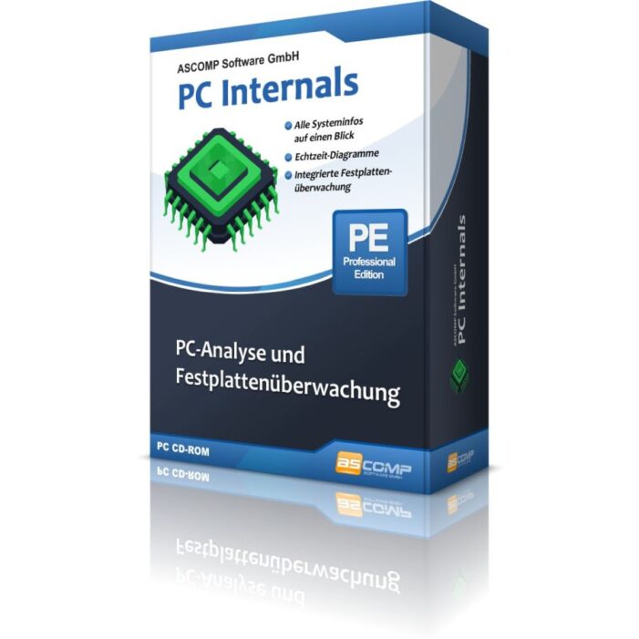 ASCOMP veröffentlicht PC Internals 2.0 mit erweiterten Temperaturanzeigen und Systeminfos