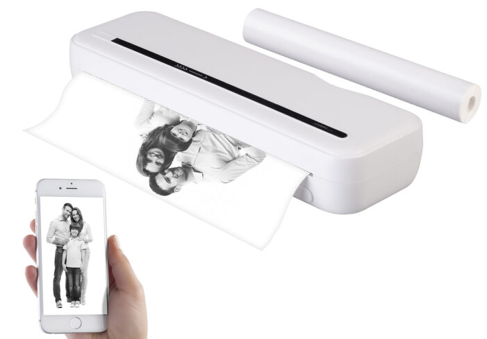 Callstel Mobiler Akku-Thermodrucker TD-300 mit 300 dpi, für Windows, Mac, iOS, Android