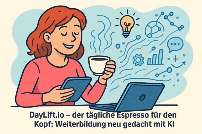 Von der kleinen KI-Spielerei zum neuen Weiterbildungs-Format: DayLift.io erfindet den „Espresso für den Kopf“