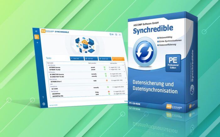 Synchredible 9.0: Neues Design, mehr Tempo – die nächste Generation der Dateisynchronisation
