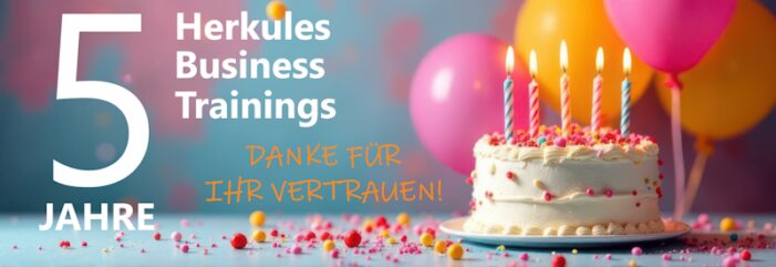 5 Jahre Herkules Business Trainings – Jubiläums-Aktionstage mit spannenden Angeboten und Events