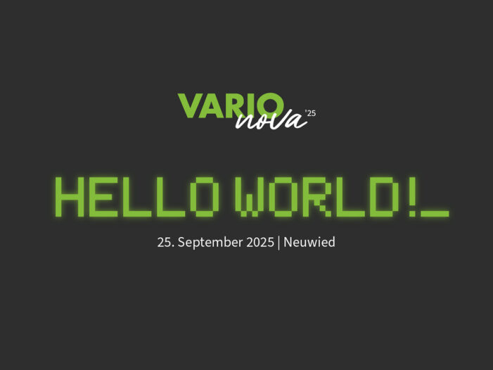 VARIOnova 2025 – Der VARIO Kundentag am 25.09.2025 in Neuwied