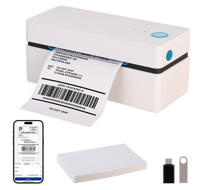 Callstel Etiketten-Thermodrucker TD-350.app, 203 dpi, USB