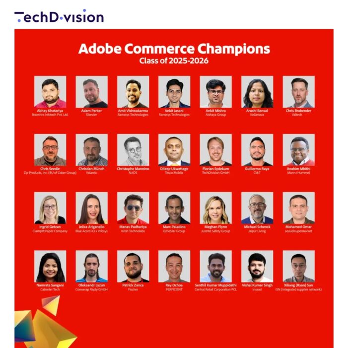 TechDivision Software-Architekt Florian Sydekum wird als Adobe Commerce Champion ausgezeichnet