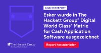 Esker wird in der Digital World Class® Matrix der Hackett Group® für Cash Application Software ausgezeichnet