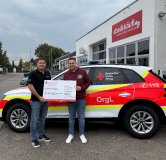 abel&käufl spendet an das DRK-Zeltlager Wüstenrot