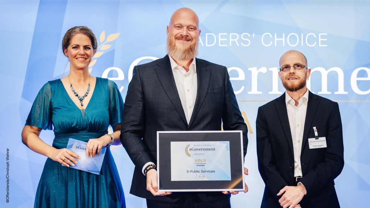 S-Public Services gewinnt eGovernment Readers- Choice Award 2025 für Payment-Lösung
