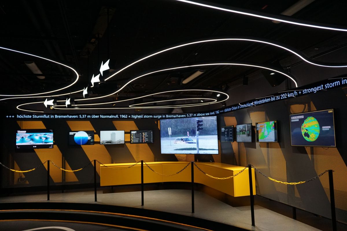 LED-Anzeigetechnik von Daylite® bereichert Dauerausstellung „Wetterextreme“ im Klimahaus Bremerhaven