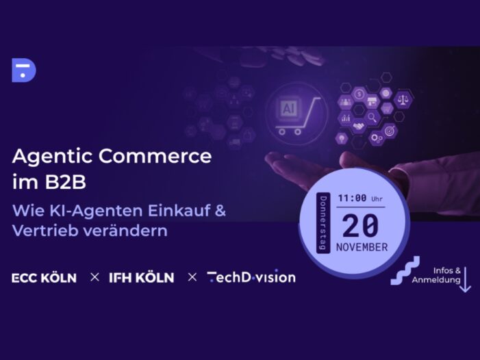 Webinar Agentic Commerce im B2B: Wie KI-Agenten Einkauf & Vertrieb verändern