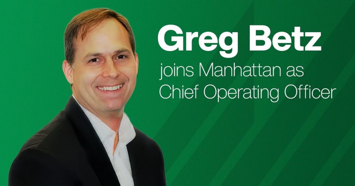 Manhattan Associates gibt Ernennung von Greg Betz als Chief Operating Officer bekannt Manhattan Associates gibt Ernennung von Greg Betz als Chief Operating Officer bekannt