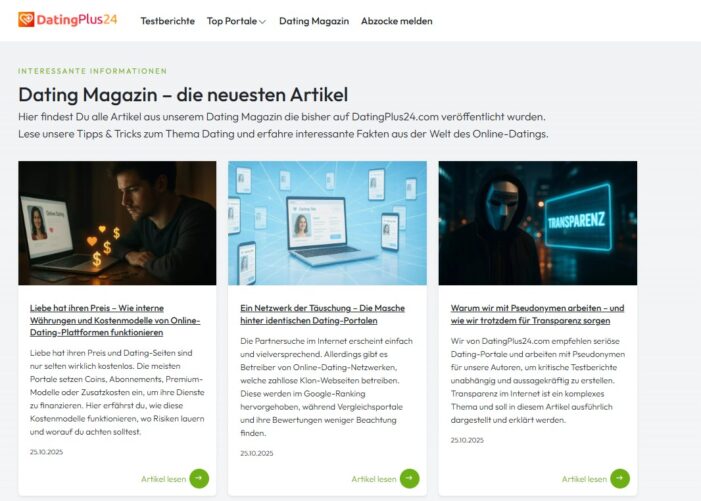Warum Aufklärung heute wichtig ist – Verbraucherschutz im Online-Dating bei DatingPlus24