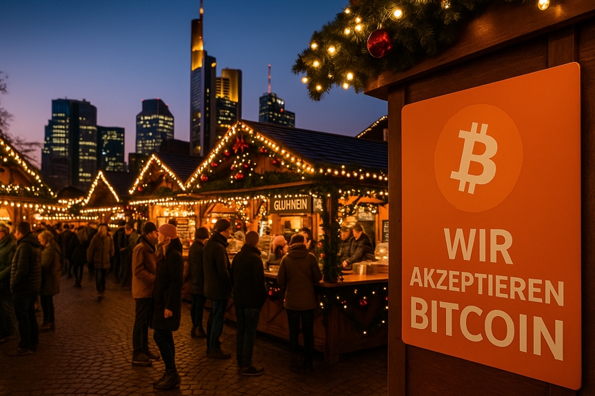 Frankfurter Wintermarkt führt Bitcoin-Zahlungen ein Frankfurter Wintermarkt führt Bitcoin-Zahlungen ein