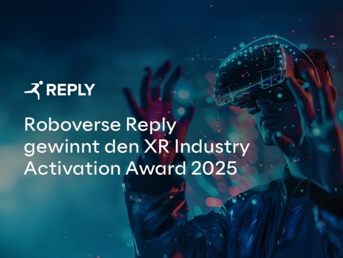 Roboverse Reply gewinnt den XR Industry Activation Award 2025 Roboverse Reply gewinnt den XR Industry Activation Award 2025