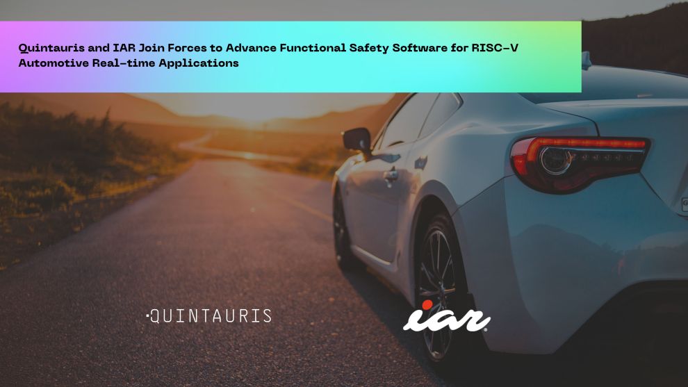 Quintauris und IAR schließen sich zusammen Quintauris und IAR schließen sich zusammen