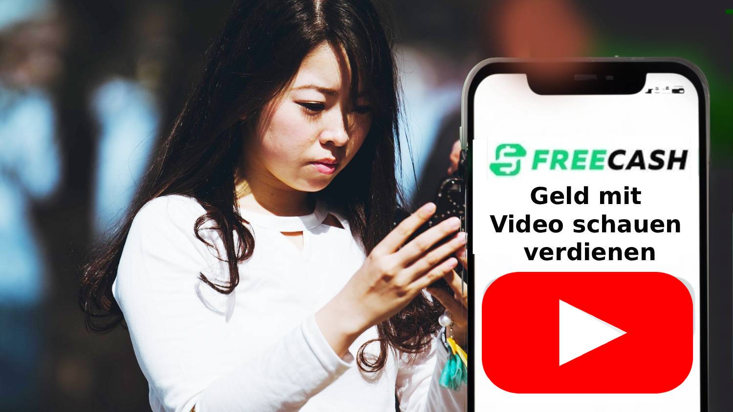 Geld verdienen durch Video schauen mit Freecash