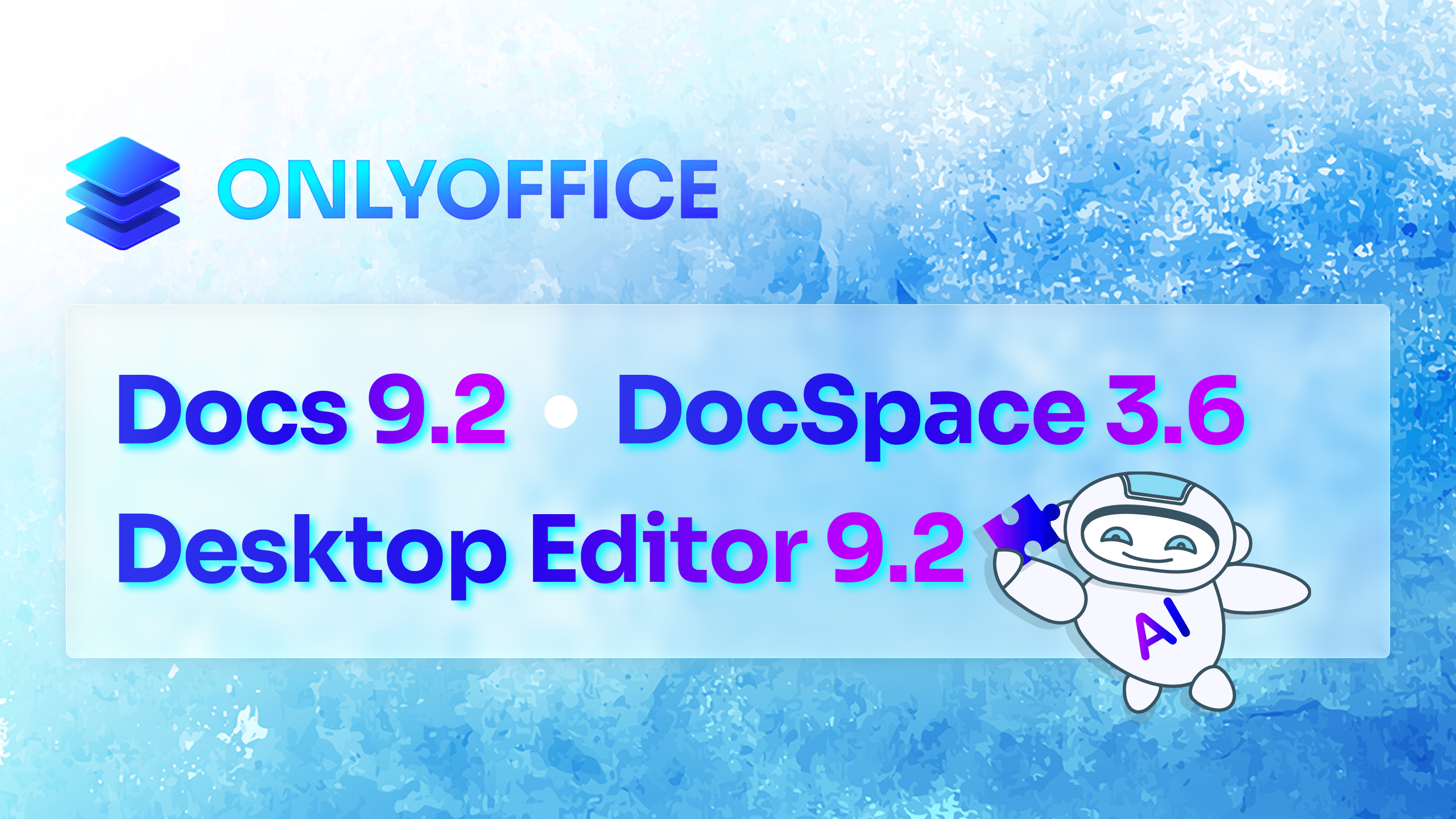 ONLYOFFICE veröffentlicht DocSpace 3.6 und Docs 9.2: Neue KI-Agenten und mehr Anpassungsmöglichkeiten ONLYOFFICE veröffentlicht DocSpace 3.6 und Docs 9.2: Neue KI-Agenten und mehr Anpassungsmöglichkeiten