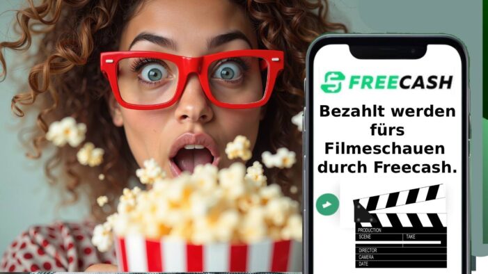 Bezahlt werden fürs Filmeschauen durch Freecash.