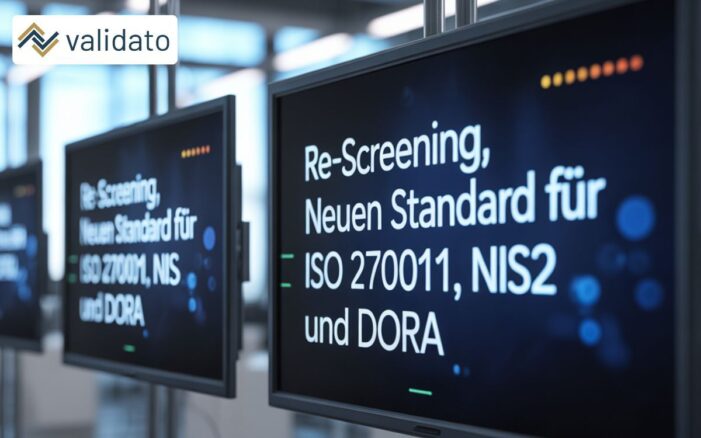 Validato: Re?Screening für ISO?27001, NIS2 und DORA – Sicherheit neu gedacht