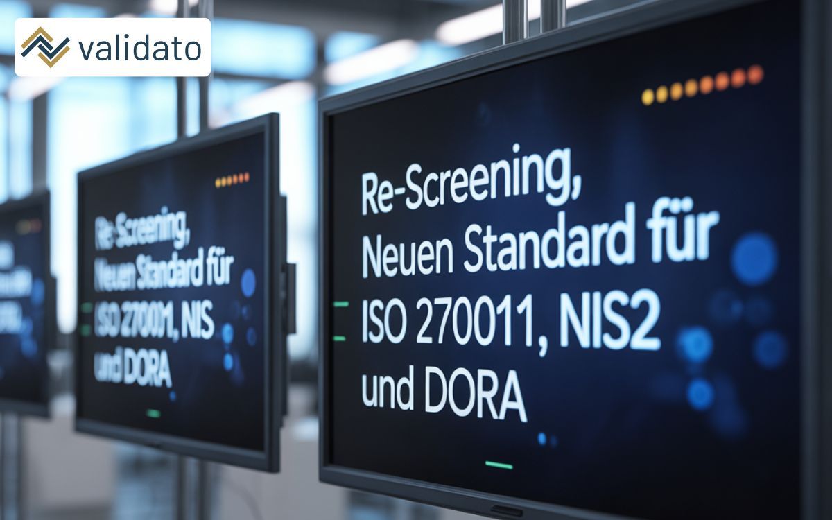 Validato: Re?Screening für ISO?27001, NIS2 und DORA – Sicherheit neu gedacht
