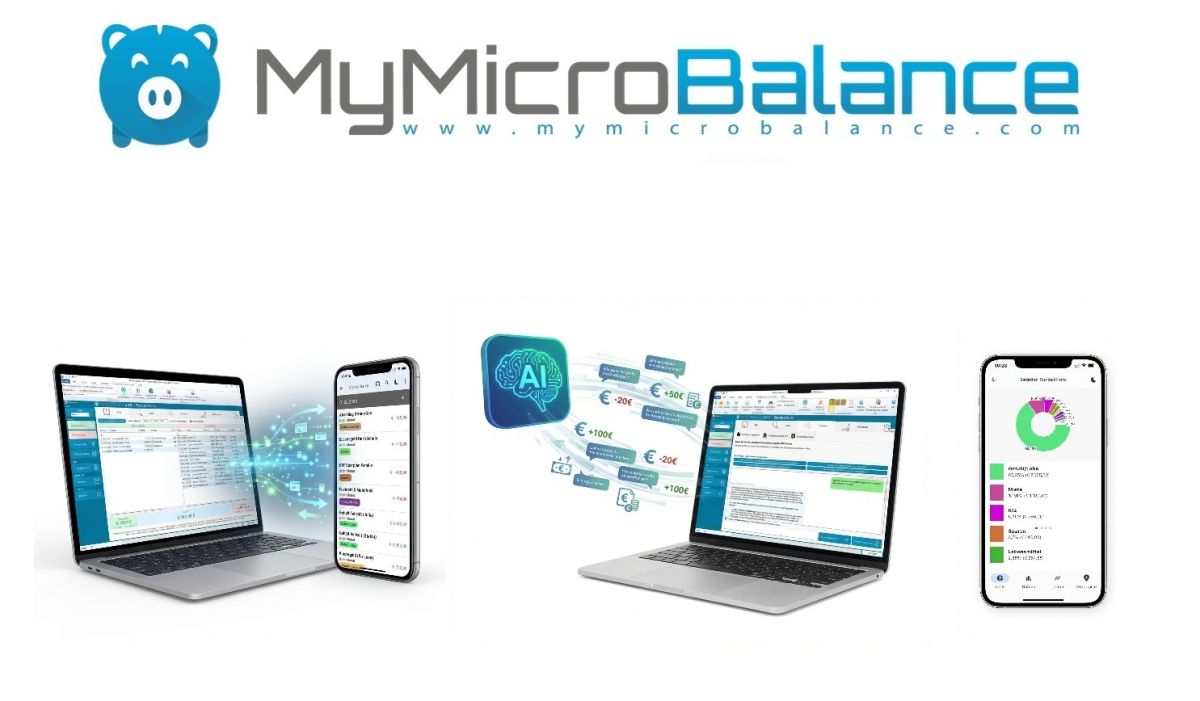 Haushaltsbuch MyMicroBalance 6.0: Smarte Finanz-Analyse für PC trifft auf KI-Spracherkennung per App Haushaltsbuch MyMicroBalance 6.0: Smarte Finanz-Analyse für PC trifft auf KI-Spracherkennung per App
