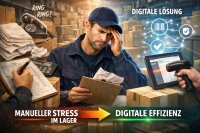 Manuelle Datenerfassung im Lager: Wie eine LVS Abhilfe schafft